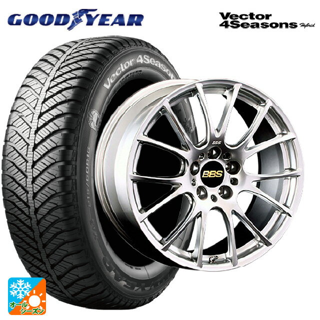 【6/22 20時〜 全品P5倍＆クーポン】215/45R18 89H グッドイヤー ベクターフォーシーズンズ ハイブリッド BBS RE-V DS 18-7.5J 国産車用 オールシーズンタイヤホイール4本セット