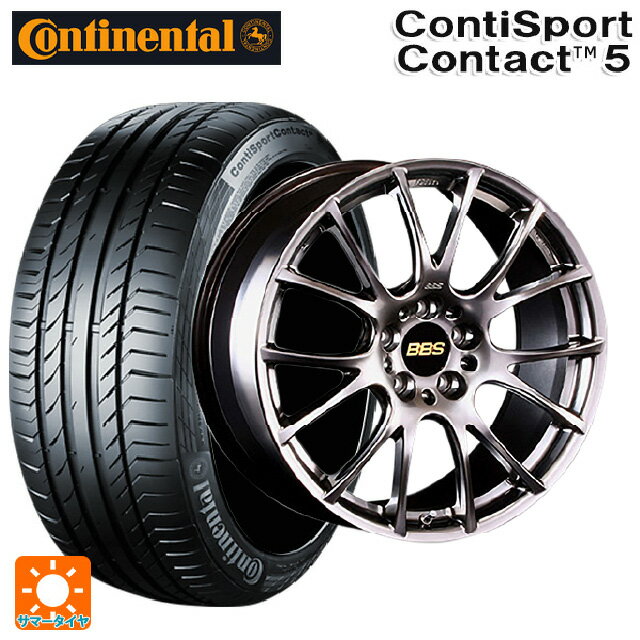 【6/22 20時〜 全品P5倍＆クーポン】225/40R19 89Y コンチネンタル コンチスポーツコンタクト 5 正規品 BBS RE-V DB 19-8.5J 国産車用 サマータイヤホイール4本セット