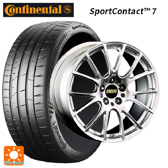 【6/22 20時〜 全品P5倍＆クーポン】225/40R19 93Y XL コンチネンタル スポーツコンタクト 7 正規品 BBS RE-V DS 19-8.5J 国産車用 サマータイヤホイール4本セット