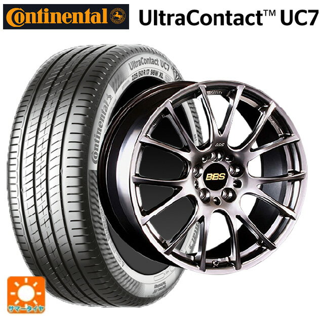 225/40R18 92Y XL コンチネンタル ウルトラコンタクト UC7 正規品 BBS RE-V DB 18-8J 国産車用 サマータイヤホイール4本セット