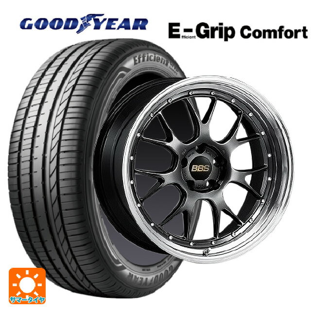 【6/22 20時〜 全品P5倍＆クーポン】225/40R19 93W XL グッドイヤー エフィシェントグリップ コンフォート BBS LM-R DB-BKBD 19-8.5J 国産車用 サマータイヤホイール4本セット