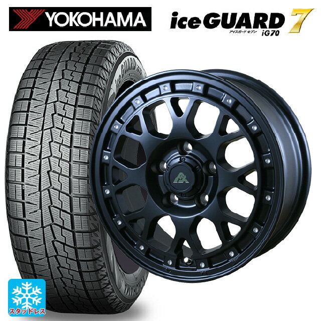 215/65R16 98Q ヨコハマ アイスガード7(IG70) ドゥオール フェニーチェ XC8 マットブラックミルド 16-7J 国産車用 スタッドレスタイヤホイール4本セット