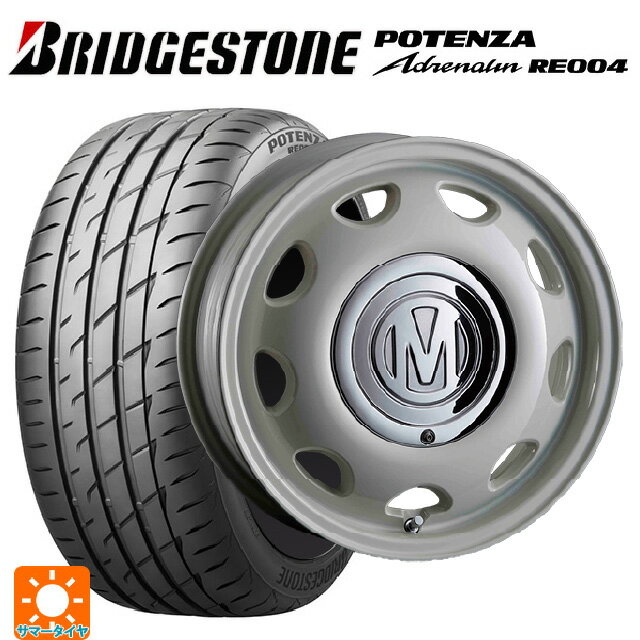 【6/15〜16限定 全品P5倍＆クーポン】165/50R15 73V ブリヂストン ポテンザ アドレナリン RE004 正規品 クリムソン ディーン ミニ マーガレットホワイト 15-5J 国産車用 サマータイヤホイール4本セット