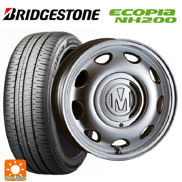 185/70R14 88S ブリヂストン エコピア NH200 正規品 # クリムソン ディーン ミニ バーニッシュグレー 14-5J 国産車用 サマータイヤホイール4本セット