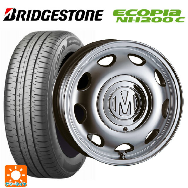 【6/15〜16限定 全品P5倍＆クーポン】165/65R14 79S ブリヂストン エコピア NH200C 正規品 クリムソン ディーン ミニ バーニッシュグレー 14-5J 国産車用 サマータイヤホイール4本セット