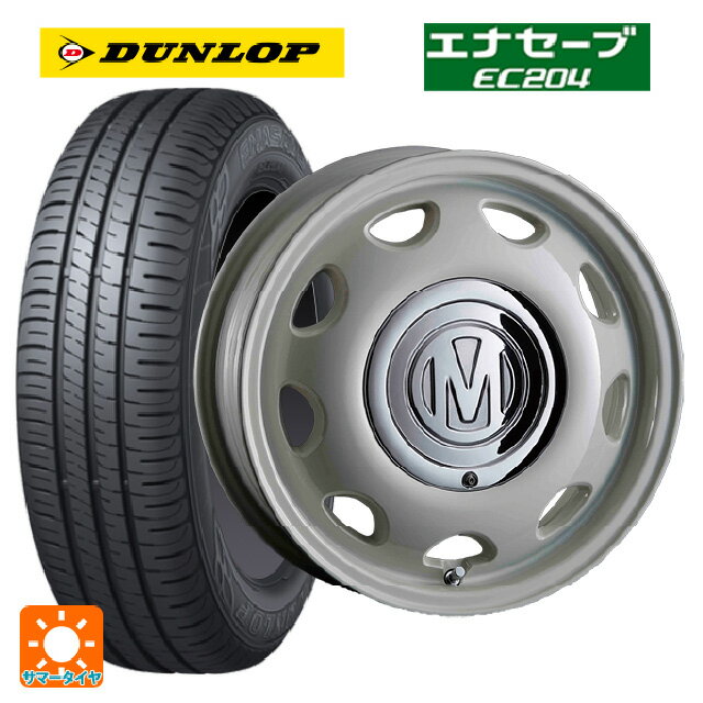 【6/22 20時〜 全品P5倍＆クーポン】165/70R14 81S ダンロップ エナセーブEC204 クリムソン ディーン ミニ マーガレットホワイト 14-5J 国産車用 サマータイヤホイール4本セット
