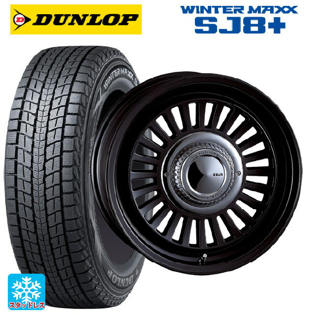 【6/22 20時〜 全品P5倍＆クーポン】トヨタ ランドクルーザー70(GDJ76W)用 275/70R16 114Q ダンロップ ウィンターマックス SJ8+ クリムソン ディーン カリフォルニア マットブラック 新品スタッドレスタイヤホイール 4本セット