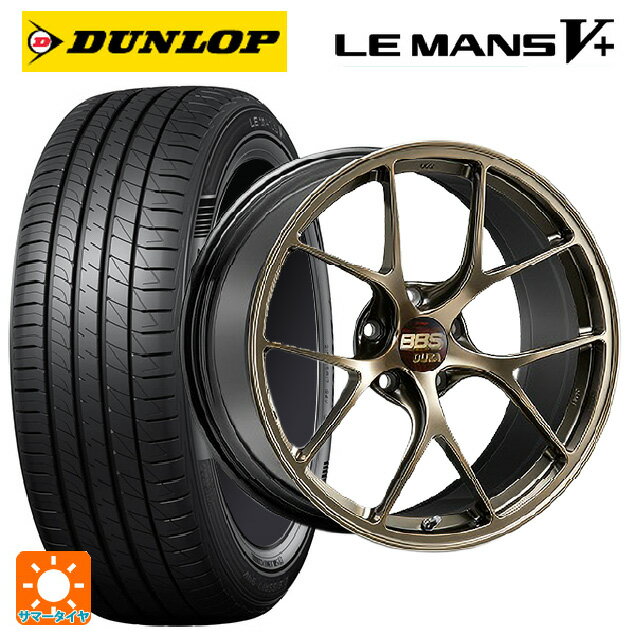 【6/22 20時〜 全品P5倍＆クーポン】225/40R19 89W ダンロップ ルマン5プラス(ルマン5+) # BBS RI-D DG 19-9J 国産車用 サマータイヤホイール4本セット