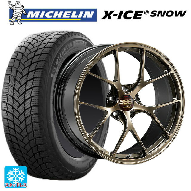 245/45R19 102H XL ミシュラン 正規品 エックスアイス スノー BBS RI-D DG 19-9.5J 国産車用 スタッドレスタイヤホイール4本セット