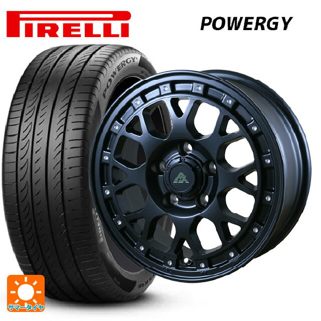 【6/22 20時〜 全品P5倍＆クーポン】195/55R15 85V ピレリ パワジー 正規品 ドゥオール フェニーチェ XC8 マットブラックミルド 15-6J 国産車用 サマータイヤホイール4本セット
