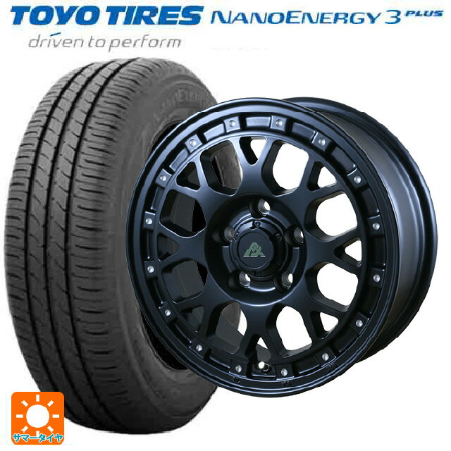 【6/15〜16限定 全品P5倍＆クーポン】185/60R15 84H トーヨー ナノエナジー3プラス ドゥオール フェニーチェ XC8 マットブラックミルド 15-6J 国産車用 サマータイヤホイール4本セット