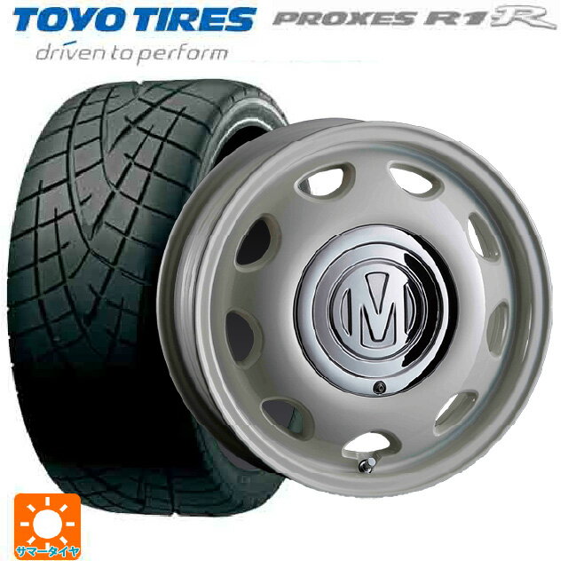 【6/22 20時〜 全品P5倍＆クーポン】165/50R15 73V トーヨー プロクセス R1R クリムソン ディーン ミニ マーガレットホワイト 15-5J 国産車用 サマータイヤホイール4本セット