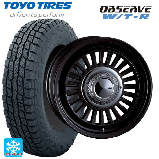 トヨタ ランドクルーザープラド(150系)用 285/70R17 116/113Q トーヨー オブザーブ W/T-R # クリムソン ディーン カリフォルニア マットブラック 新品スタッドレスタイヤホイール 4本セット
