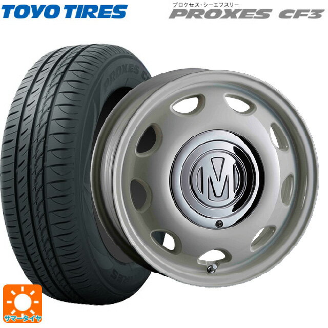 【6/15〜16限定 全品P5倍＆クーポン】165/55R15 75V トーヨー プロクセス CF3 クリムソン ディーン ミニ マーガレットホワイト 15-5J 国産車用 サマータイヤホイール4本セット