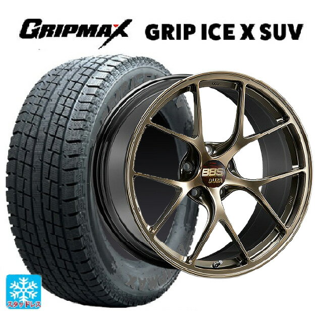 225/55R19 103H XL グリップマックス グリップアイスX SUV ブラックレター BBS RI-D DG 19-8.5J 国産車用 スタッドレスタイヤホイール4本セット