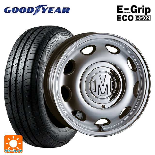 165/65R14 79S グッドイヤー エフィシェントグリップ エコ EG02 クリムソン ディーン ミニ バーニッシュグレー 14-5J 国産車用 サマータイヤホイール4本セット