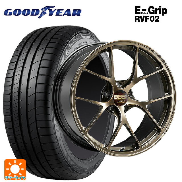 【6/22 20時〜 全品P5倍＆クーポン】225/40R19 93W XL グッドイヤー エフィシェントグリップ RVF02 BBS RI-D DG 19-8.5J 国産車用 サマータイヤホイール4本セット