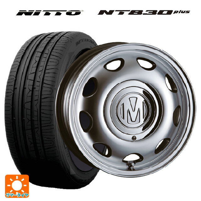 165/55R15 75V ニットー NT830 プラス クリムソン ディーン ミニ バーニッシュグレー 15-5J 国産車用 サマータイヤホイール4本セット