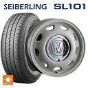 165/65R14 79S セイバーリング セイバーリング SL101(ブリヂストン工場生産) クリムソン ディーン ミニ マーガレットホワイト 14-5J 国産車用 サマータイヤホイール4本セット