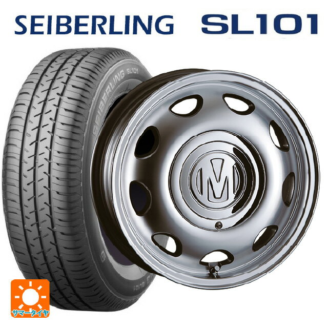 【6/22 20時〜 全品P5倍＆クーポン】165/65R14 79S セイバーリング セイバーリング SL101(ブリヂストン工場生産） クリムソン ディーン ミニ バーニッシュグレー 14-5J 国産車用 サマータイヤホイール4本セット