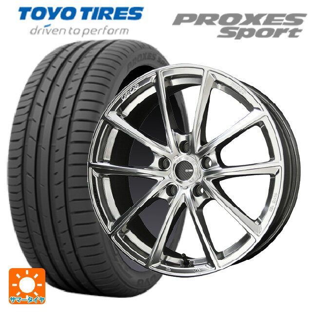 225/40R18 92Y トーヨー プロクセス スポーツ 共豊 エンケイチューニングSC50 ハイパーシルバー 18-8J 国産車用 サマータイヤホイール4本セット