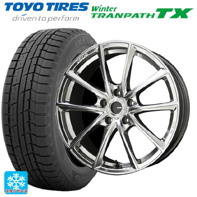 【6/22 20時〜 全品P5倍＆クーポン】225/50R18 95Q トーヨー ウインタートランパス TX 共豊 エンケイチューニングSC50 ハイパーシルバー 18-8J 国産車用 スタッドレスタイヤホイール4本セット