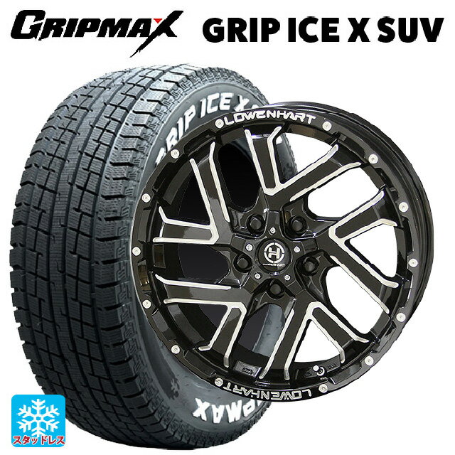 225/70R16 103Q グリップマックス グリップアイスX SUV ホワイトレター # 共豊 レーベンハート ジーエックスエル206 グロスブラックxミーリング 16-7J 国産車用 スタッドレスタイヤホイール4本セット