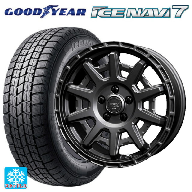 【6/20限定 全品P5倍＆クーポン】215/65R16 98Q グッドイヤー アイスナビ7(数量限定) 共豊 PPX D10X マットダークガンメタリック 16-7J 国産車用 スタッドレスタイヤホイール4本セット