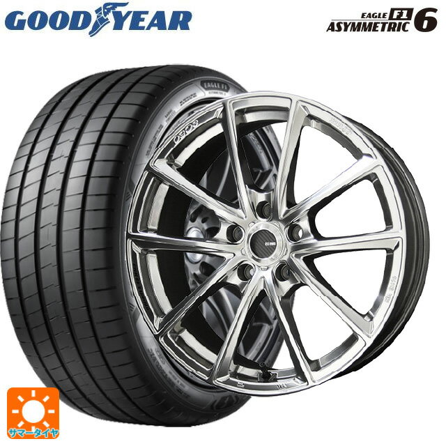 【6/15〜16限定 全品P5倍＆クーポン】245/45R19 102Y XL グッドイヤー イーグル F1 アシメトリック6 # 共豊 エンケイチューニングSC50 ハイパーシルバー 19-8J 国産車用 サマータイヤホイール4本セット