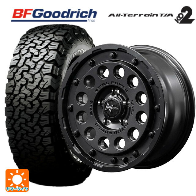 【抽選で最大100％ポイントバック】235/70R16 104/101S BFグッドリッチ オールテレーン TA KO2 ホワイトレター 正規品 エムアイディー ナイトロパワーH12 ショットガン バレルブラック 16-7J 国産車用 サマータイヤホイール4本セット