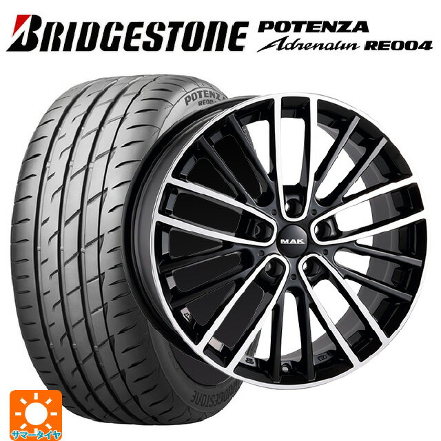 ミニ ミニクーパー(電気自動車)(J01)用 205/50R17 93W XL ブリヂストン ポテンザ アドレナリン RE004 正規品 阿部商会 マック チェルシー ブラックミラー 新品サマータイヤホイール 4本セット
