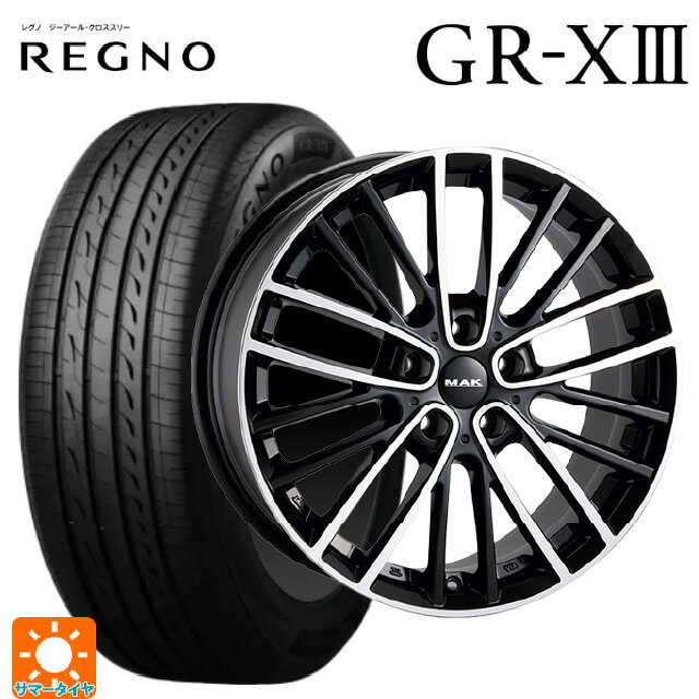 ミニ エースマン(J05)用 225/40R18 92W XL ブリヂストン レグノ GR-X3 正規品 # 阿部商会 マック チェルシー ブラックミラー 新品サマータイヤホイール 4本セット