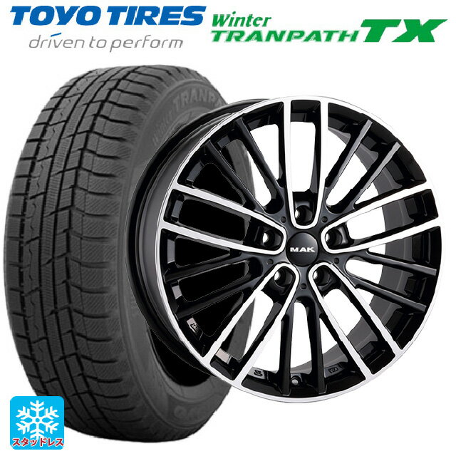 【6/11 1:59迄 全品ポイント5倍】ミニ カントリーマン(U25)用 225/55R18 98Q トーヨー ウインタートランパス TX 阿部商会 マック チェルシー ブラックミラー 新品スタッドレスタイヤホイール 4本セット