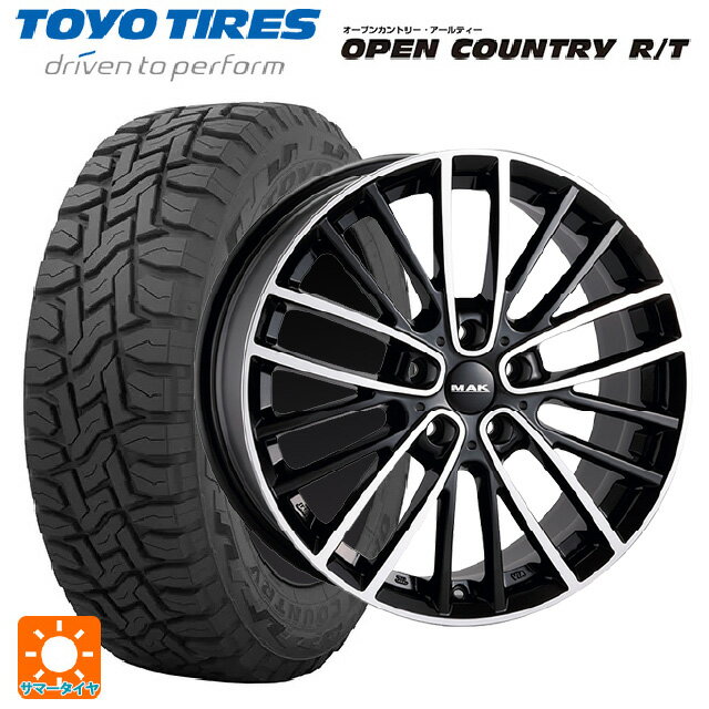 【6/11 1:59迄 全品ポイント5倍】ミニ カントリーマン(U25)用 225/55R18 98Q トーヨー オープンカントリー RT ブラックレター 阿部商会 マック チェルシー ブラックミラー 新品サマータイヤホイール 4本セット