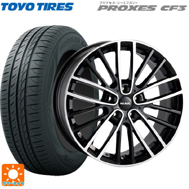 ミニ ミニクーパー(電気自動車)(J01)用 195/60R16 89H トーヨー プロクセス CF3 阿部商会 マック チェルシー # ブラックミラー 新品サマータイヤホイール 4本セット