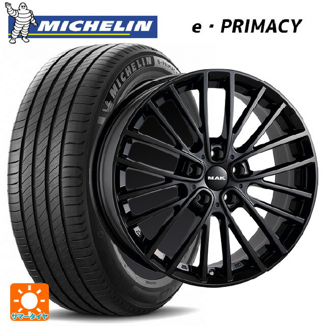 【6/15〜16限定 全品P5倍＆クーポン】ミニ カントリーマン(U25)用 225/55R18 98V ミシュラン 正規品 Eプライマシー 阿部商会 マック チェルシー グロスブラック 新品サマータイヤホイール 4本セット