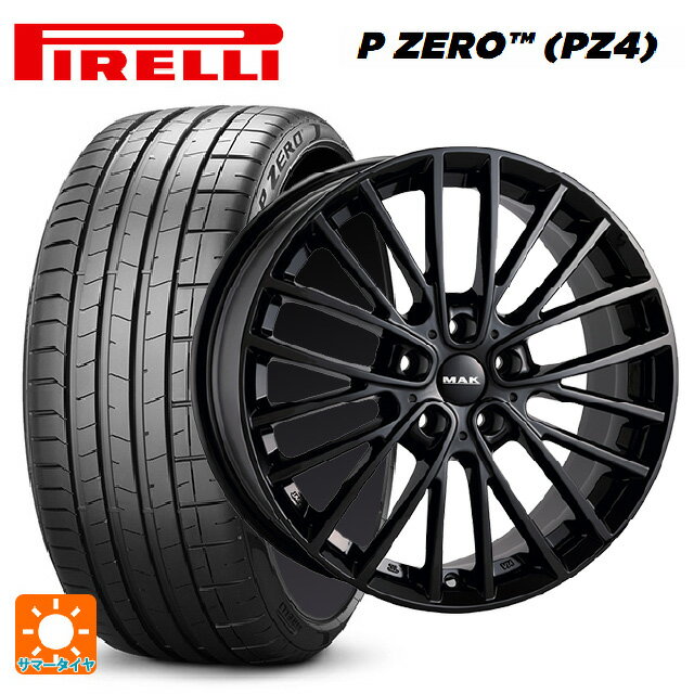 ミニ エースマン(J05)用 225/45R18 95Y XL ピレリ P-ZERO (PZ4) 正規品 阿部商会 マック チェルシー グロスブラック 新品サマータイヤホイール 4本セット