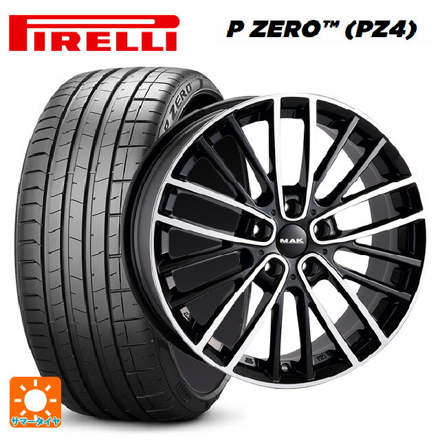 ミニ エースマン(J05)用 225/45R18 95Y XL ピレリ P-ZERO (PZ4) 正規品 阿部商会 マック チェルシー ブラックミラー 新品サマータイヤホイール 4本セット