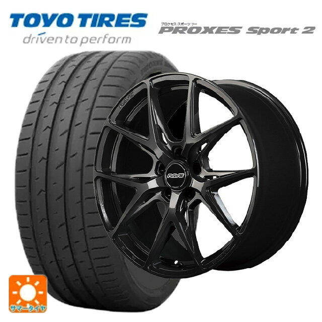 【6/22 20時〜 全品P5倍＆クーポン】225/40R19 93Y XL トーヨー プロクセス スポーツ2 レイズ RS VV21S BXZ 19-8J 国産車用 サマータイヤホイール4本セット
