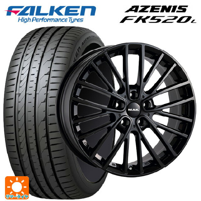 【6/11 1:59迄 全品ポイント5倍】ミニ カントリーマン(U25)用 225/55R18 102W XL ファルケン アゼニス FK520L 阿部商会 マック チェルシー グロスブラック 新品サマータイヤホイール 4本セット