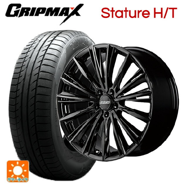 レクサス NX(20系)用 235/55R19 105W XL グリップマックス スタチャーHT ブラックレター レイズ RS ヴォウジェ BXZ 新品サマータイヤホイール 4本セット