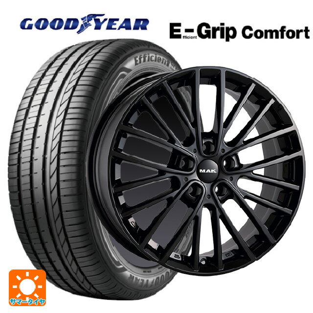ミニ エースマン(J05)用 225/45R18 95W XL グッドイヤー エフィシェントグリップ コンフォート 阿部商会 マック チェルシー グロスブラック 新品サマータイヤホイール 4本セット