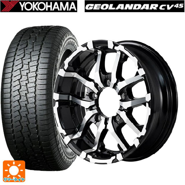 【7/4 20時〜 最大3万円OFFクーポン】215/70R16 100H ヨコハマ ジオランダー CV G058 正規品 エムアイディー ナイトロパワー M26 クロスファング ブラックメタリック/ミラーカット 16-5.5J 国産車用 サマータイヤホイール4本セット
