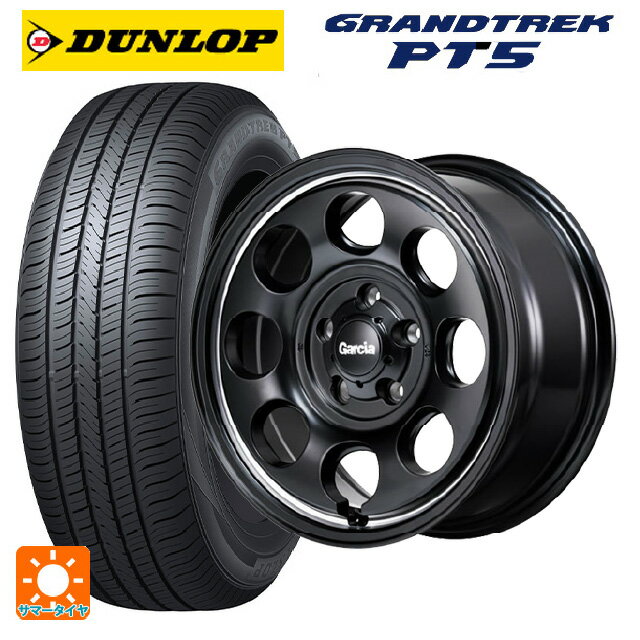 ミツビシ デリカD5(3DA系)用 225/70R16 103H ダンロップ グラントレックPT5 エムアイディー ガルシア パーム8 セミグロスブラック/ウ゛ァーレイポリッシュ 新品サマータイヤホイール 4本セット