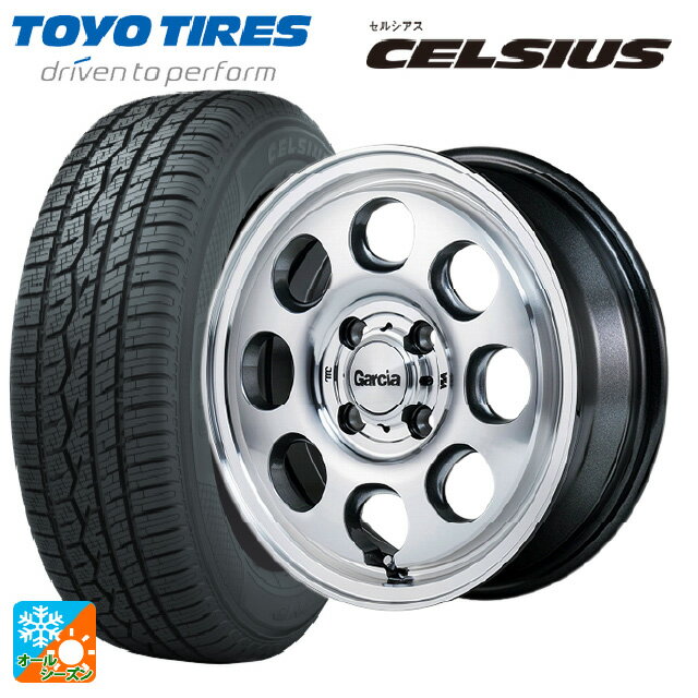 165/65R14 79T トーヨー セルシアス エムアイディー ガルシア パーム8 メタリックグレー/ポリッシュ 14-4.5J 国産車用 オールシーズンタイヤホイール4本セット