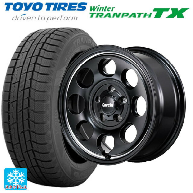 【6/20限定 全品P5倍＆クーポン】215/65R16 98Q トーヨー ウインタートランパス TX エムアイディー ガルシア パーム8 セミグロスブラック/ウ゛ァーレイポリッシュ 16-7J 国産車用 スタッドレスタイヤホイール4本セット