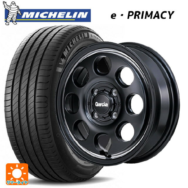 【6/22 20時〜 全品P5倍＆クーポン】155/65R14 79H XL ミシュラン Eプライマシー 正規品 # エムアイディー ガルシア パーム8 セミグロスブラック/ウ゛ァーレイポリッシュ 14-4.5J 国産車用 サマータイヤホイール4本セット