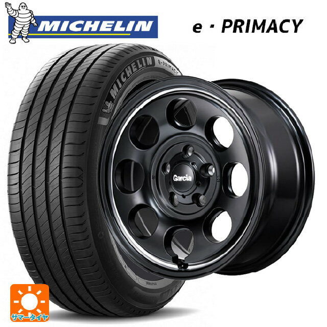 205/60R16 96H XL ミシュラン Eプライマシー 正規品 エムアイディー ガルシア パーム8 セミグロスブラック/ウ゛ァーレイポリッシュ 16-7J 国産車用 サマータイヤホイール4本セット