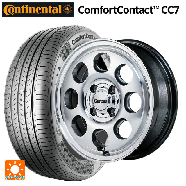 【6/22 20時〜 全品P5倍＆クーポン】155/65R14 75H コンチネンタル コンフォートコンタクト CC7 正規品 エムアイディー ガルシア パーム8 メタリックグレー/ポリッシュ 14-4.5J 国産車用 サマータイヤホイール4本セット