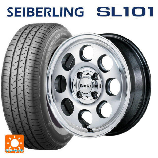 165/65R14 79S セイバーリング セイバーリング SL101(ブリヂストン工場生産） エムアイディー ガルシア パーム8 メタリックグレー/ポリッシュ 14-4.5J 国産車用 サマータイヤホイール4本セット